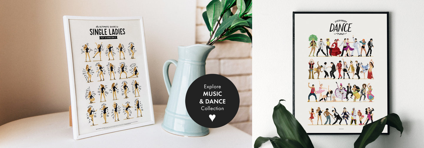 Music and Dance Art Prints and Posters | Iconic Pop Culture Wall Art and Home Decor
