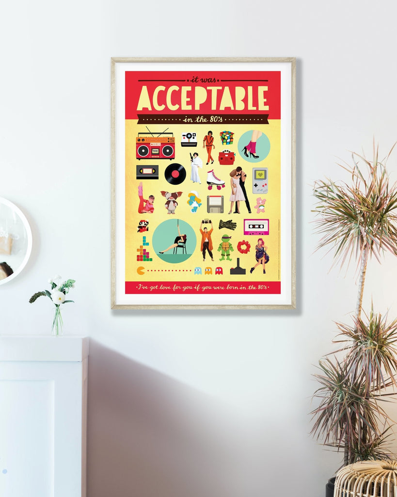 Acceptable In The 80's Art Print - Draw Me a Song