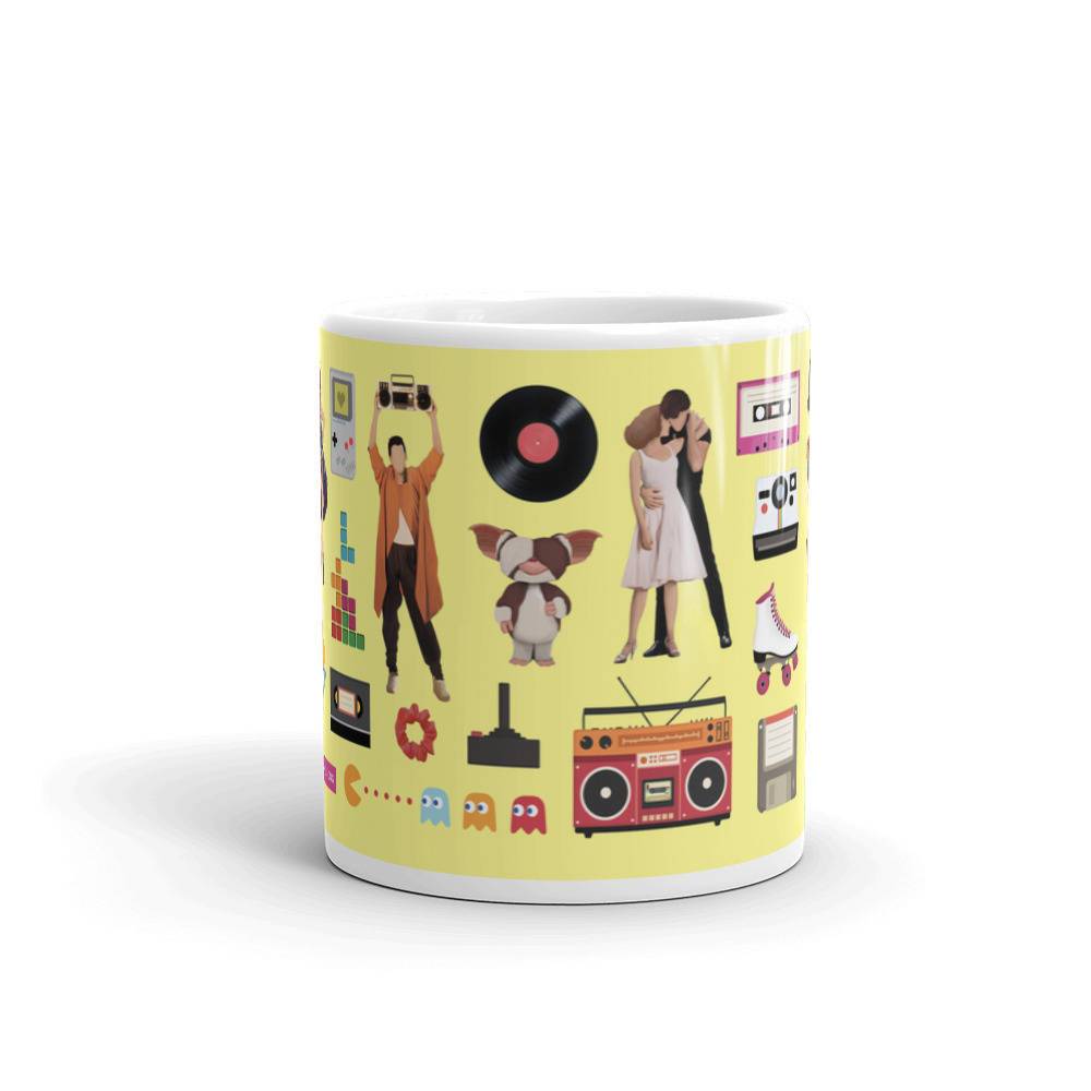 Acceptable in the 80's Mug (Yellow) - Draw Me a Song