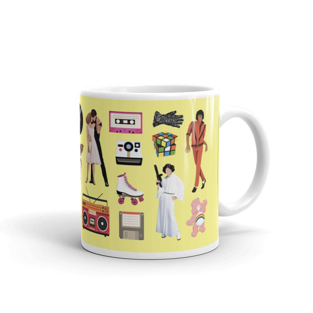 Acceptable in the 80's Mug (Yellow) - Draw Me a Song