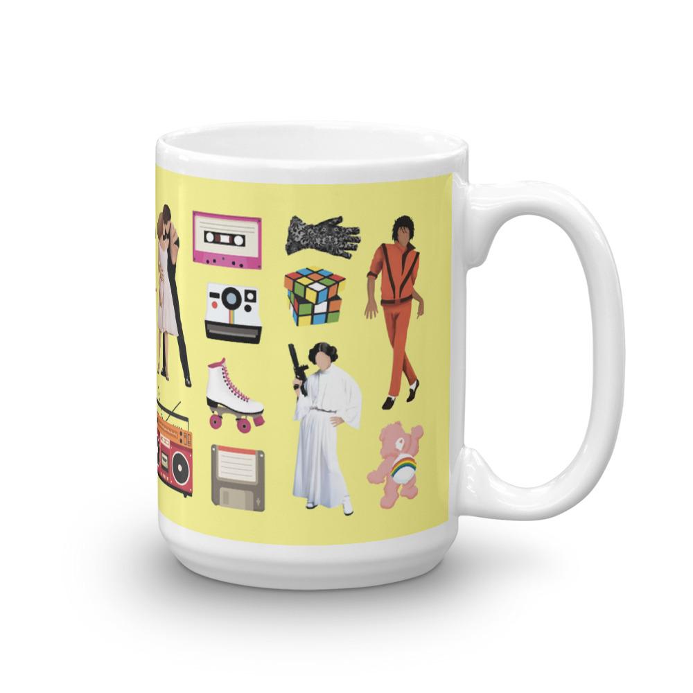 Acceptable in the 80's Mug (Yellow) - Draw Me a Song