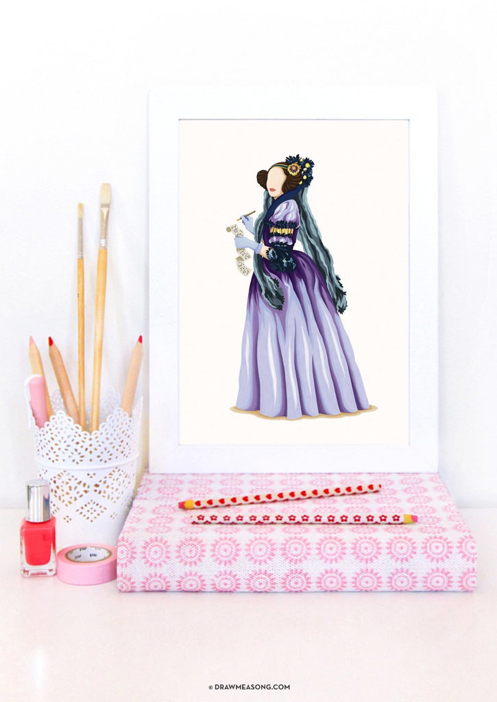 Ada Lovelace Art Print - Draw Me a Song