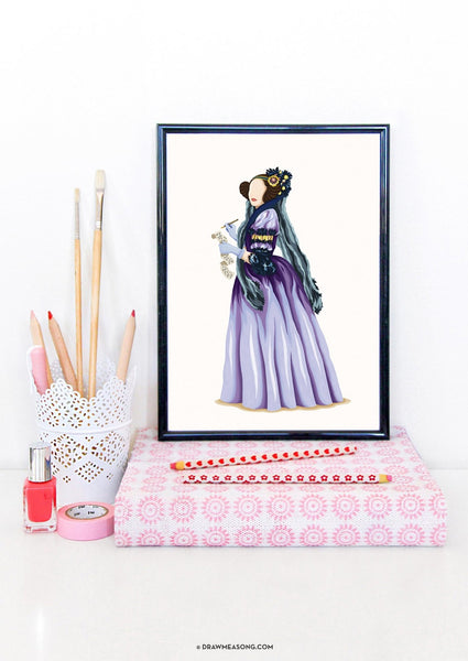 Ada Lovelace Art Print - Draw Me a Song