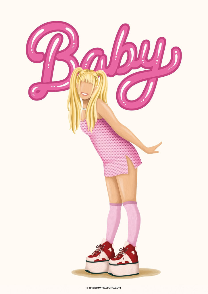 Baby Spice Art Print - Draw Me a Song