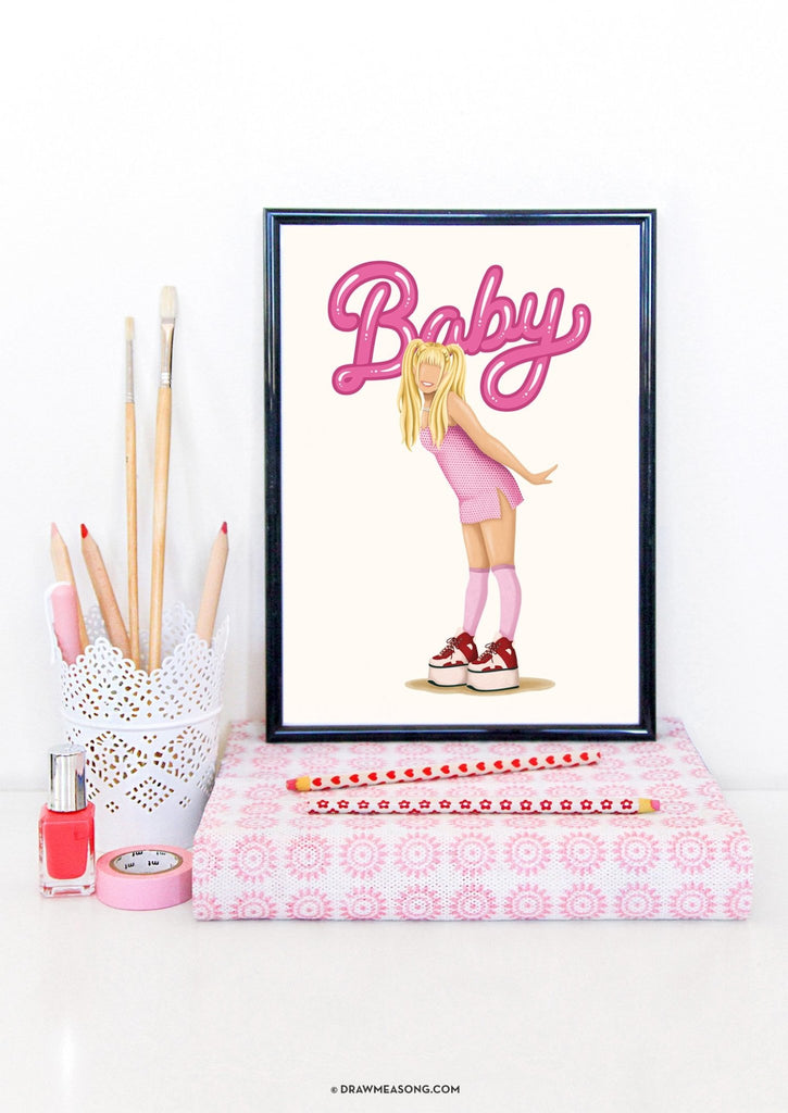 Baby Spice Art Print - Draw Me a Song