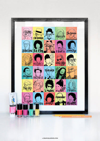 Fame Art Print - Draw Me a Song