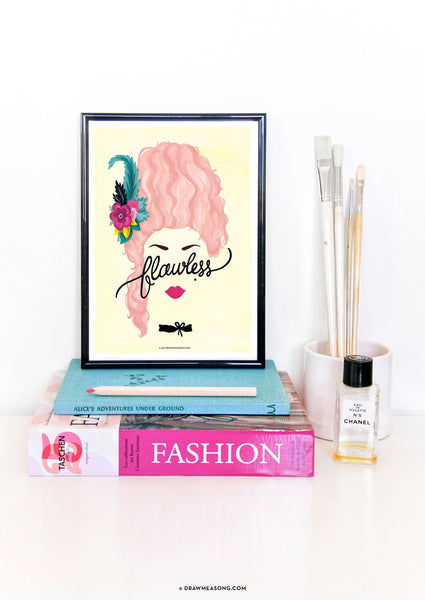 Flawless 'Marie Antoinette' Art Print - Draw Me a Song
