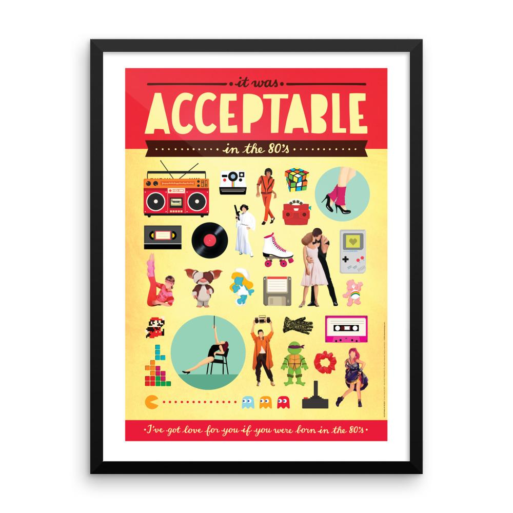 FRAMED Acceptable in the 80s Art Print - Draw Me a Song