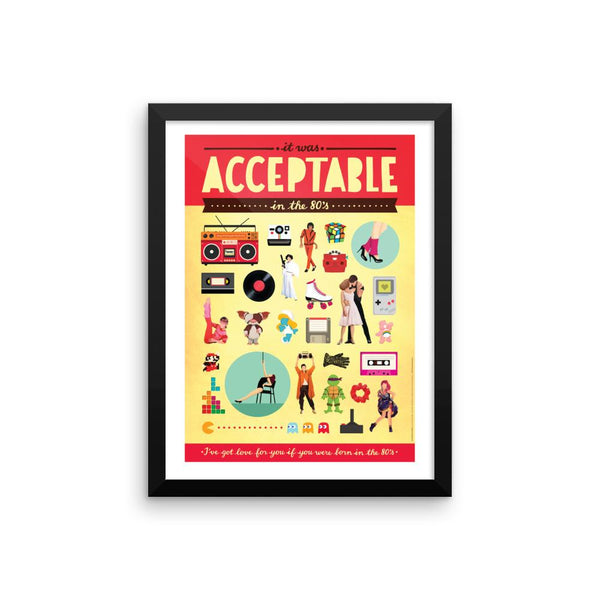 FRAMED Acceptable in the 80s Art Print - Draw Me a Song