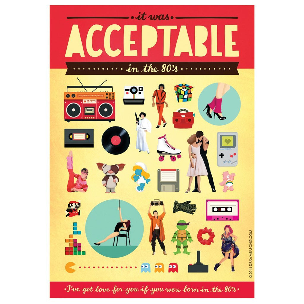 FRAMED Acceptable in the 80s Art Print - Draw Me a Song