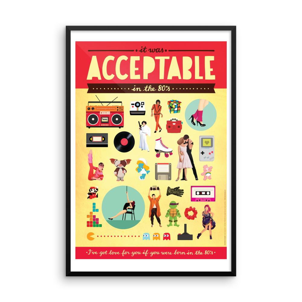 FRAMED Acceptable in the 80s Art Print - Draw Me a Song