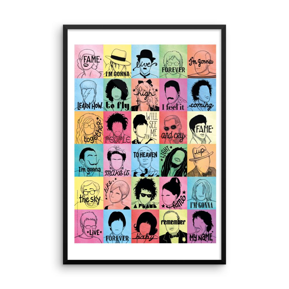 FRAMED Fame Art Print - Draw Me a Song