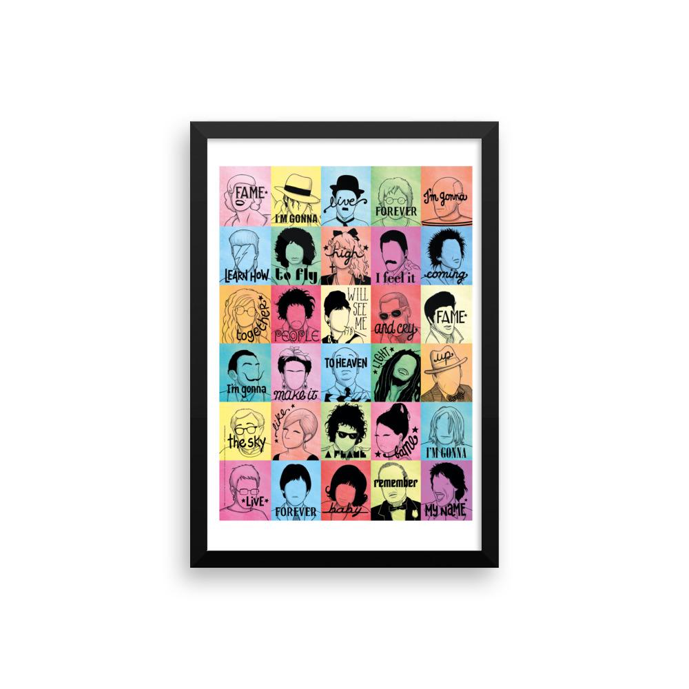 FRAMED Fame Art Print - Draw Me a Song