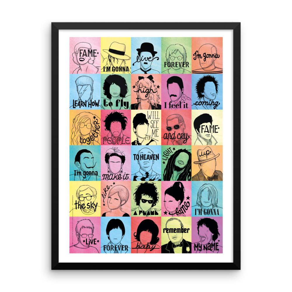 FRAMED Fame Art Print - Draw Me a Song