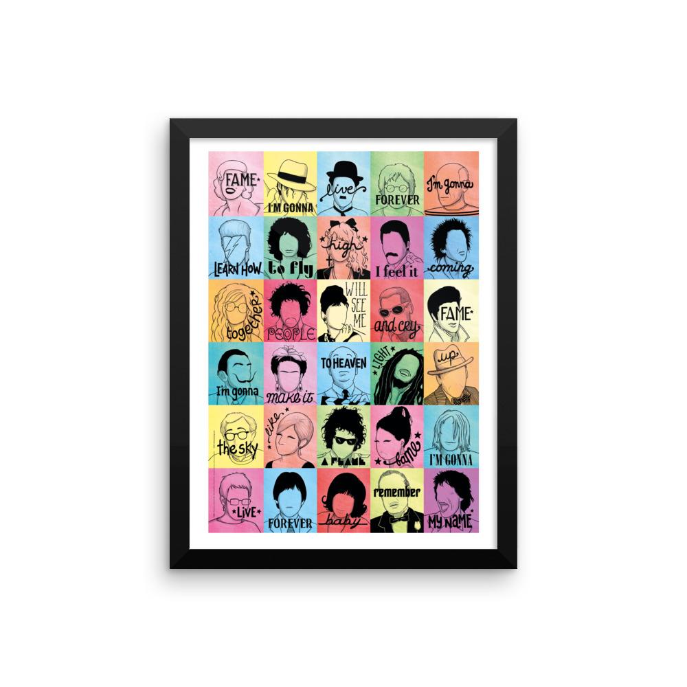 FRAMED Fame Art Print - Draw Me a Song