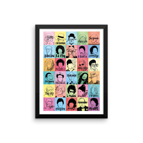 FRAMED Fame Art Print - Draw Me a Song