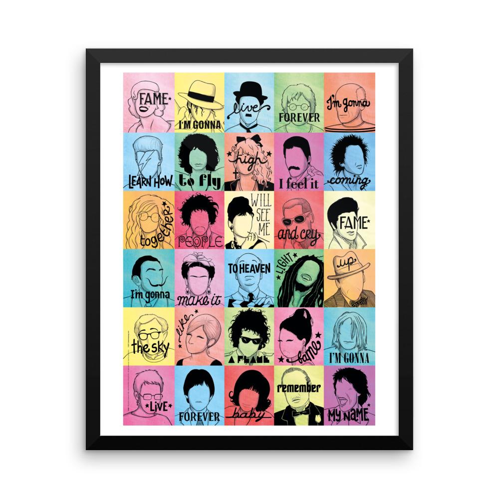 FRAMED Fame Art Print - Draw Me a Song
