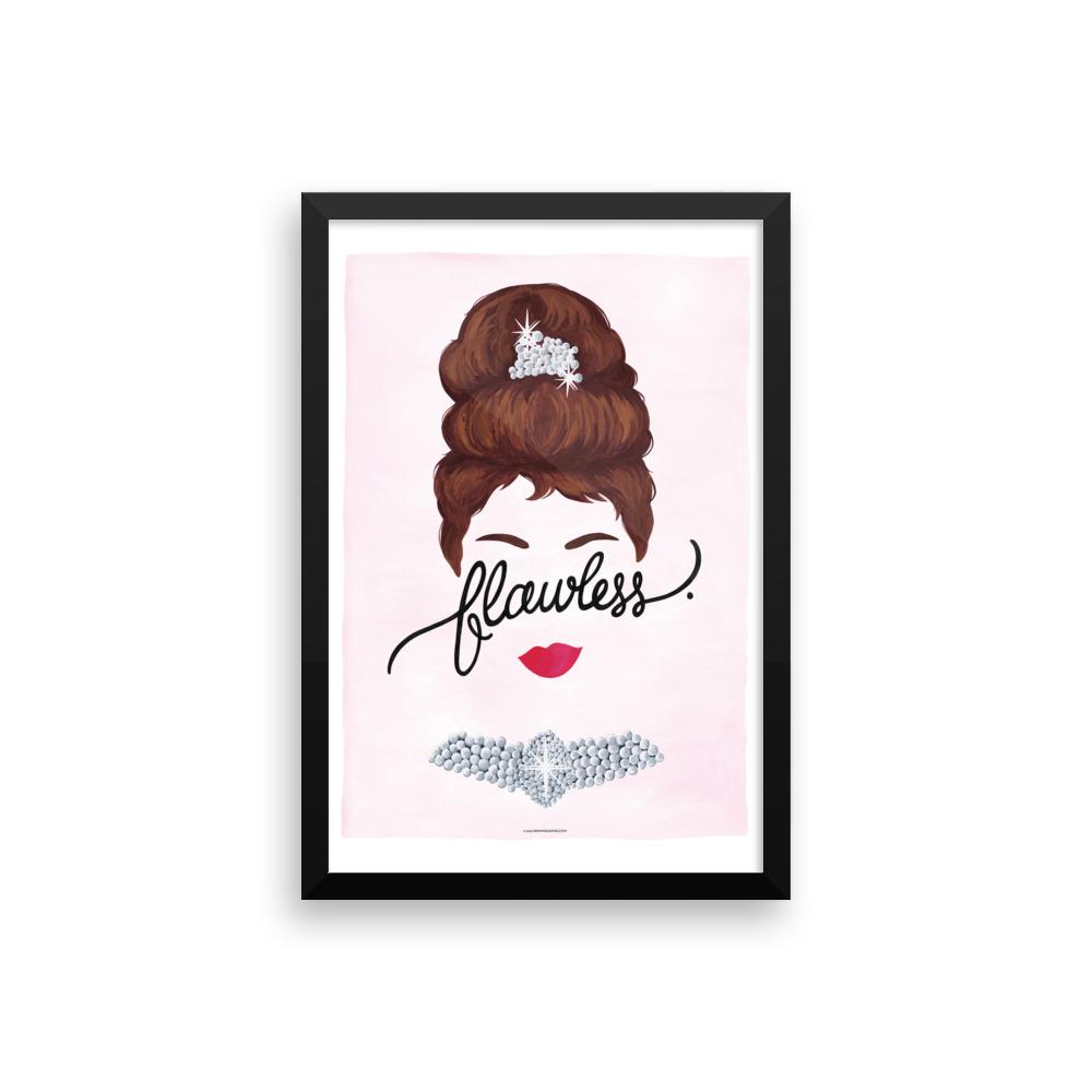 FRAMED Flawless Audrey Art Print - Draw Me a Song