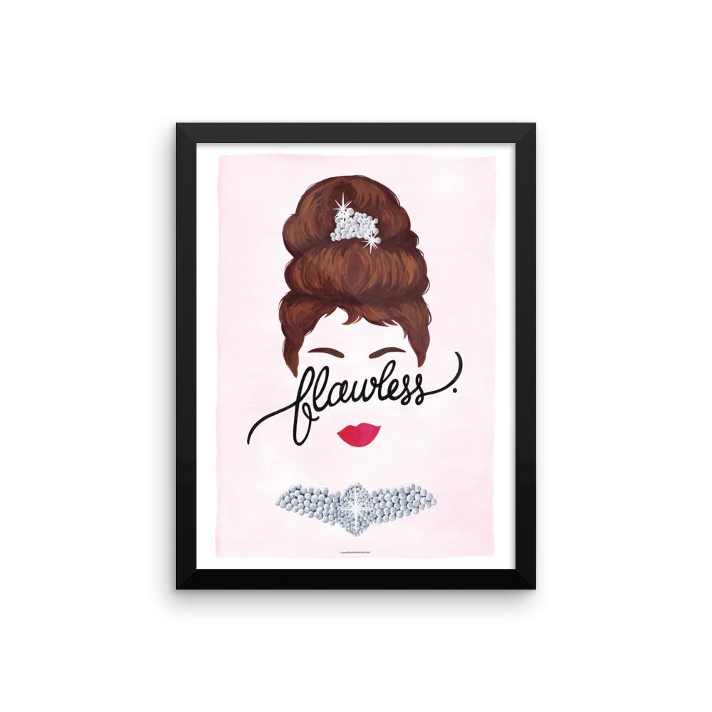 FRAMED Flawless Audrey Art Print - Draw Me a Song