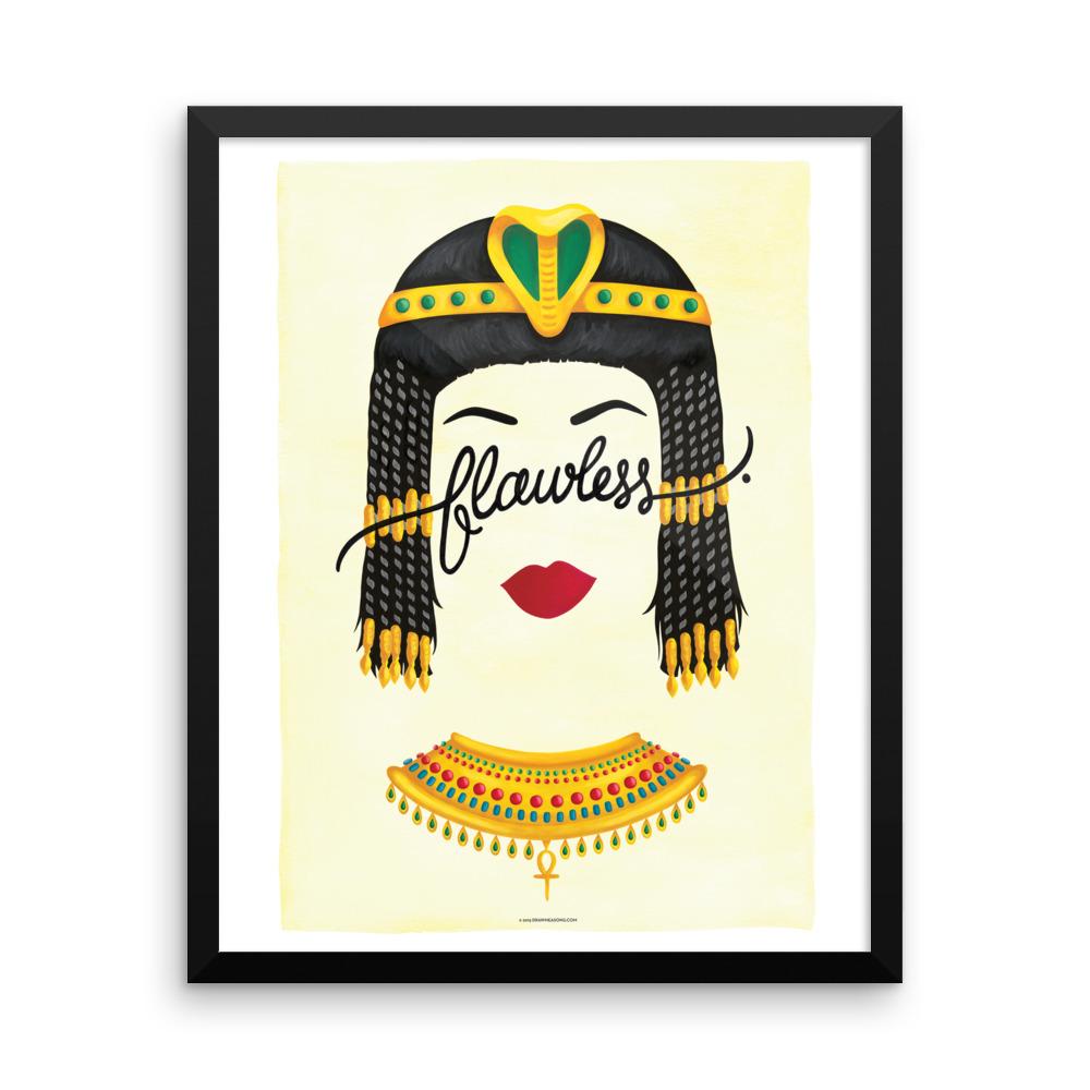 FRAMED Flawless Cleopatra Art Print - Draw Me a Song