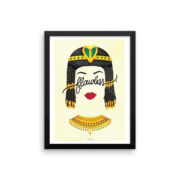 FRAMED Flawless Cleopatra Art Print - Draw Me a Song