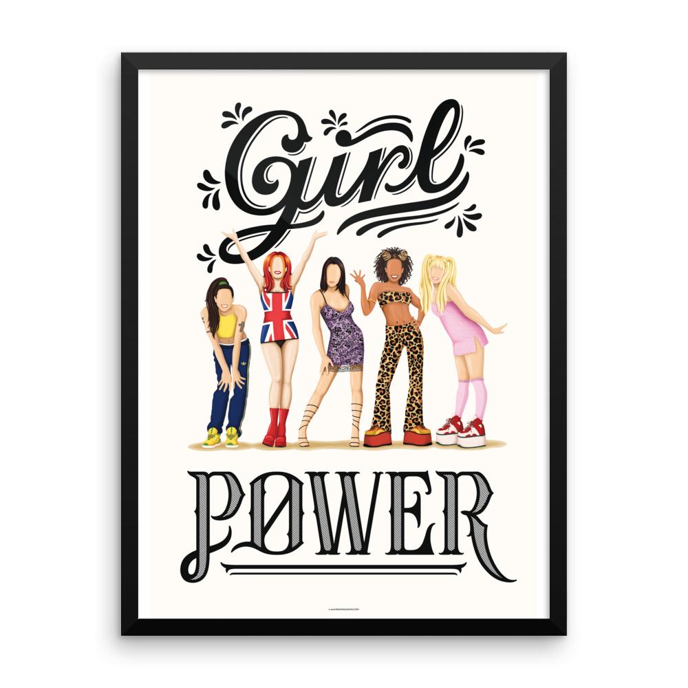 FRAMED Girl Power Art Print - Draw Me a Song