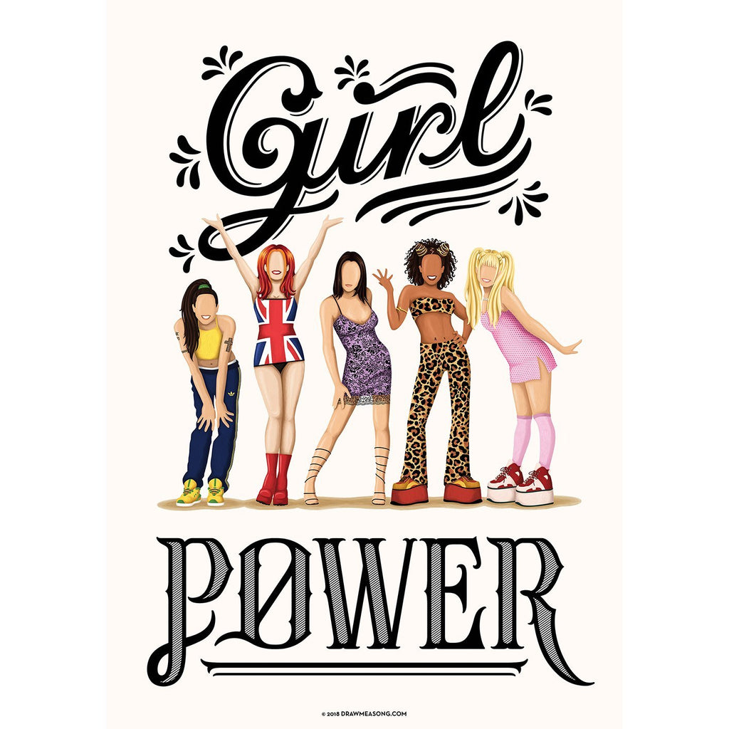 FRAMED Girl Power Art Print - Draw Me a Song