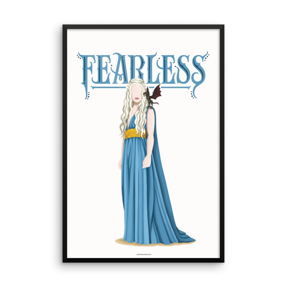 FRAMED Khaleesi Fearless Poster - Draw Me a Song
