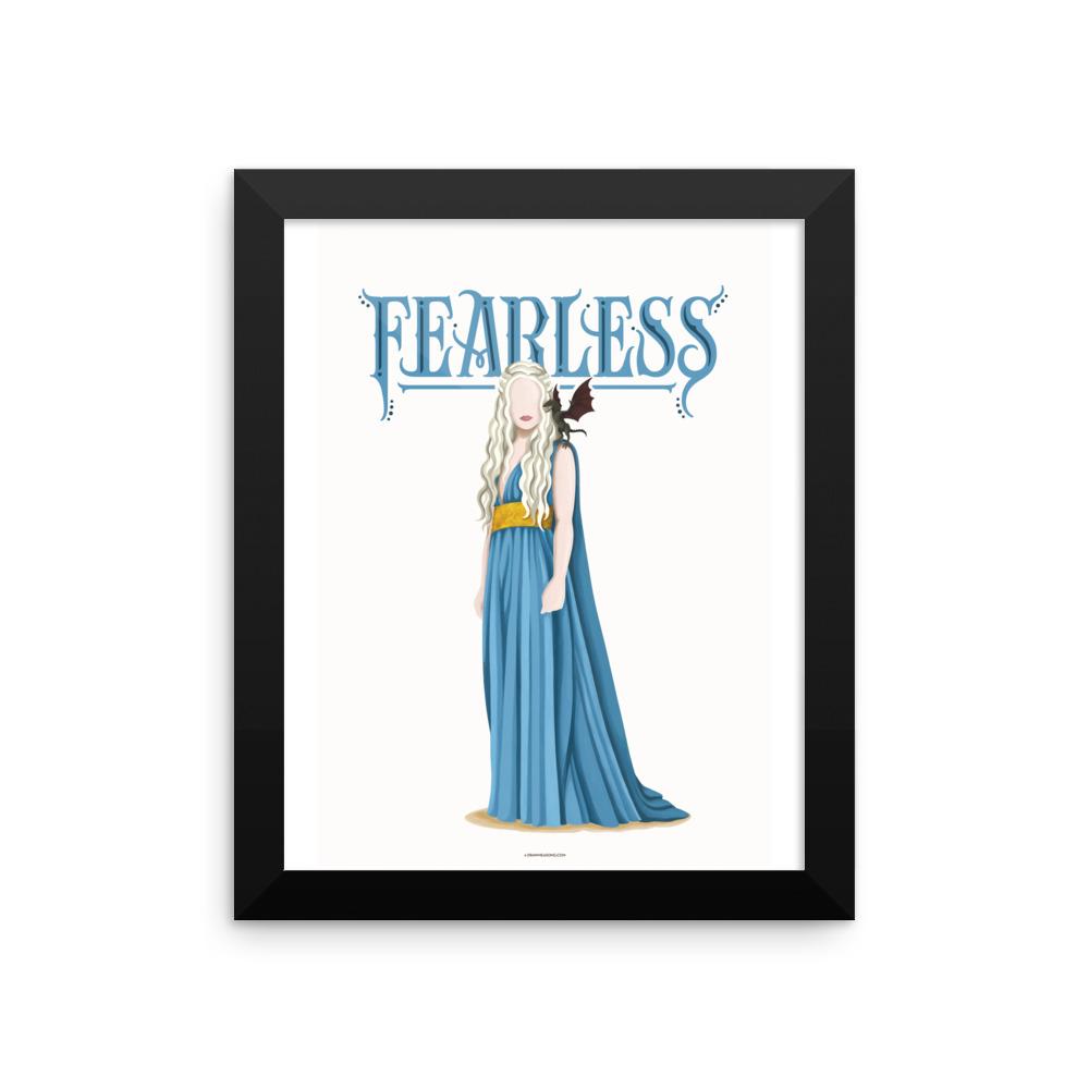 FRAMED Khaleesi Fearless Poster - Draw Me a Song