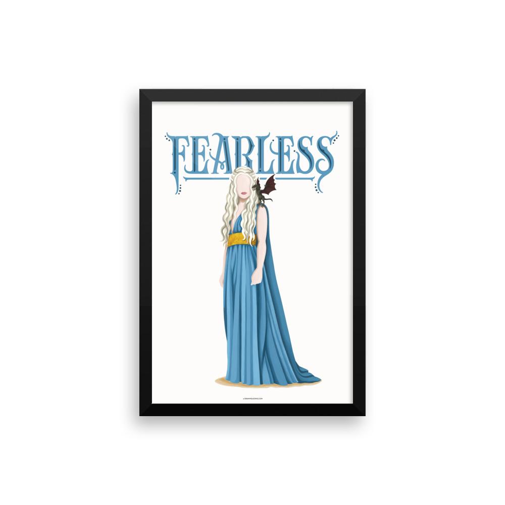 FRAMED Khaleesi Fearless Poster - Draw Me a Song