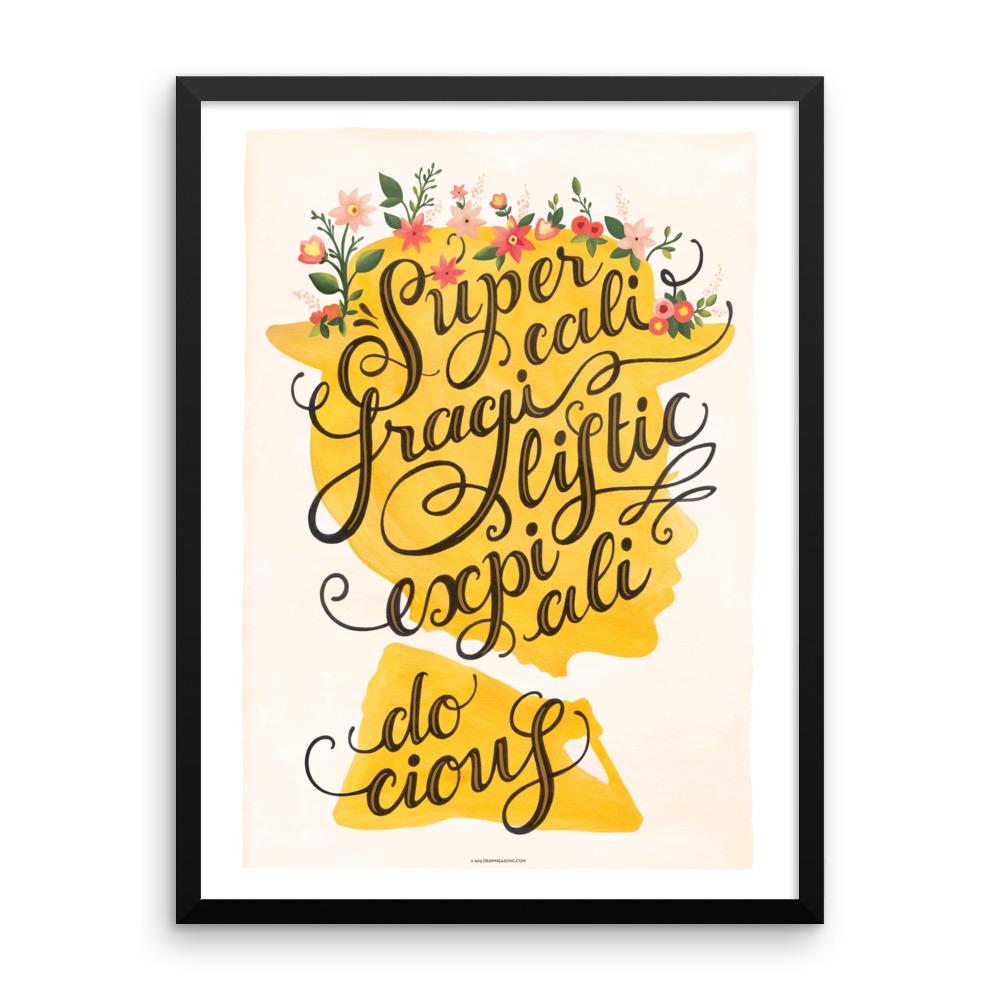 FRAMED Mary Poppins Art Print - Draw Me a Song