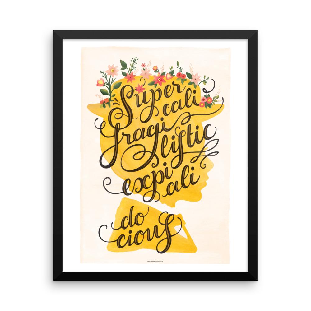 FRAMED Mary Poppins Art Print - Draw Me a Song