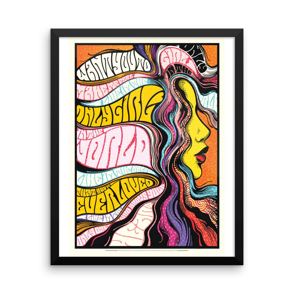 FRAMED Only Girl in The World Print - Draw Me a Song