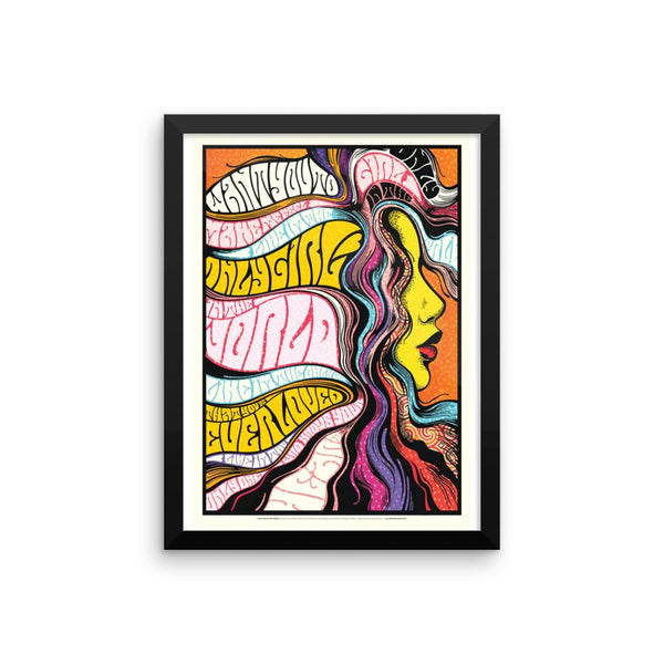 FRAMED Only Girl in The World Print - Draw Me a Song