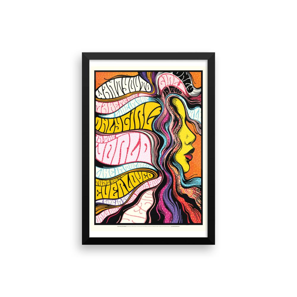 FRAMED Only Girl in The World Print - Draw Me a Song