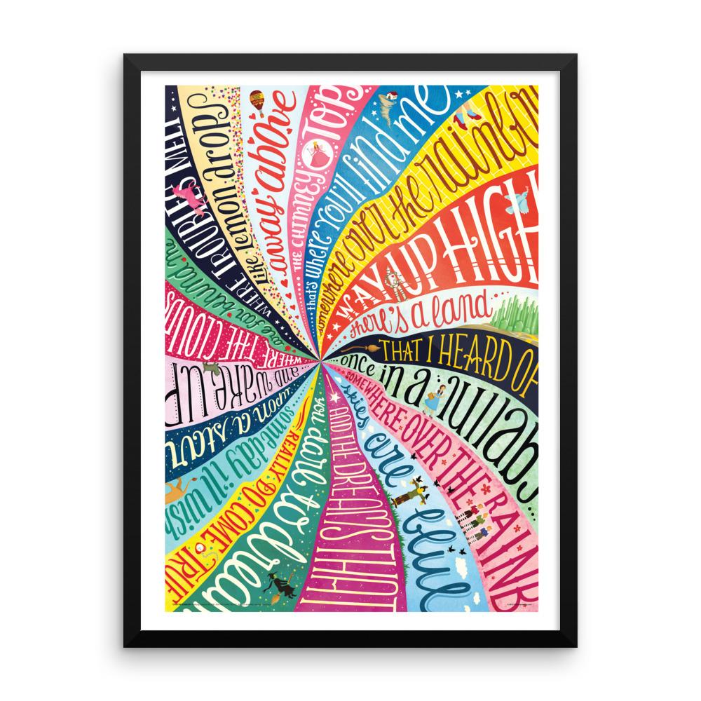 FRAMED Over The Rainbow Poster - Draw Me a Song