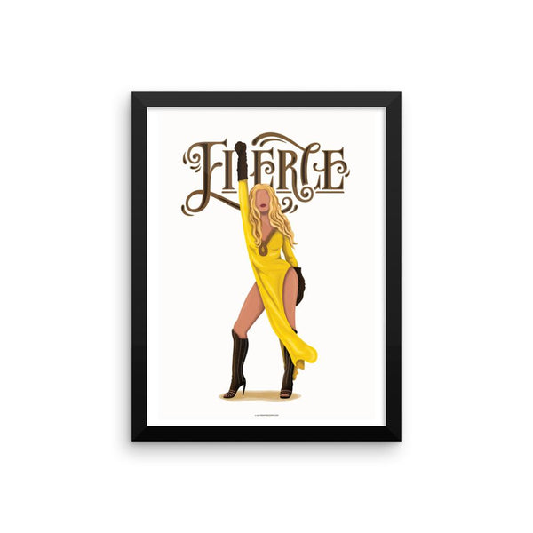 FRAMED Queen B Fierce Art Print - Draw Me a Song