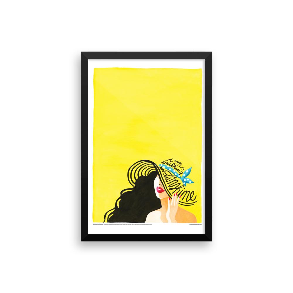 FRAMED Walking on Sunshine Print - Draw Me a Song