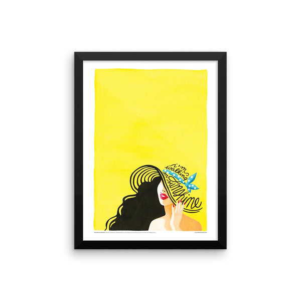 FRAMED Walking on Sunshine Print - Draw Me a Song
