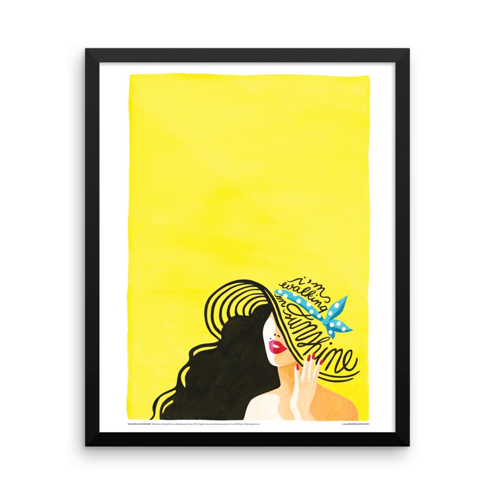 FRAMED Walking on Sunshine Print - Draw Me a Song