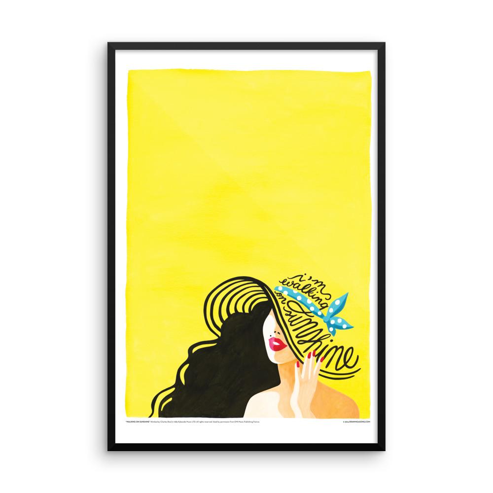 FRAMED Walking on Sunshine Print - Draw Me a Song