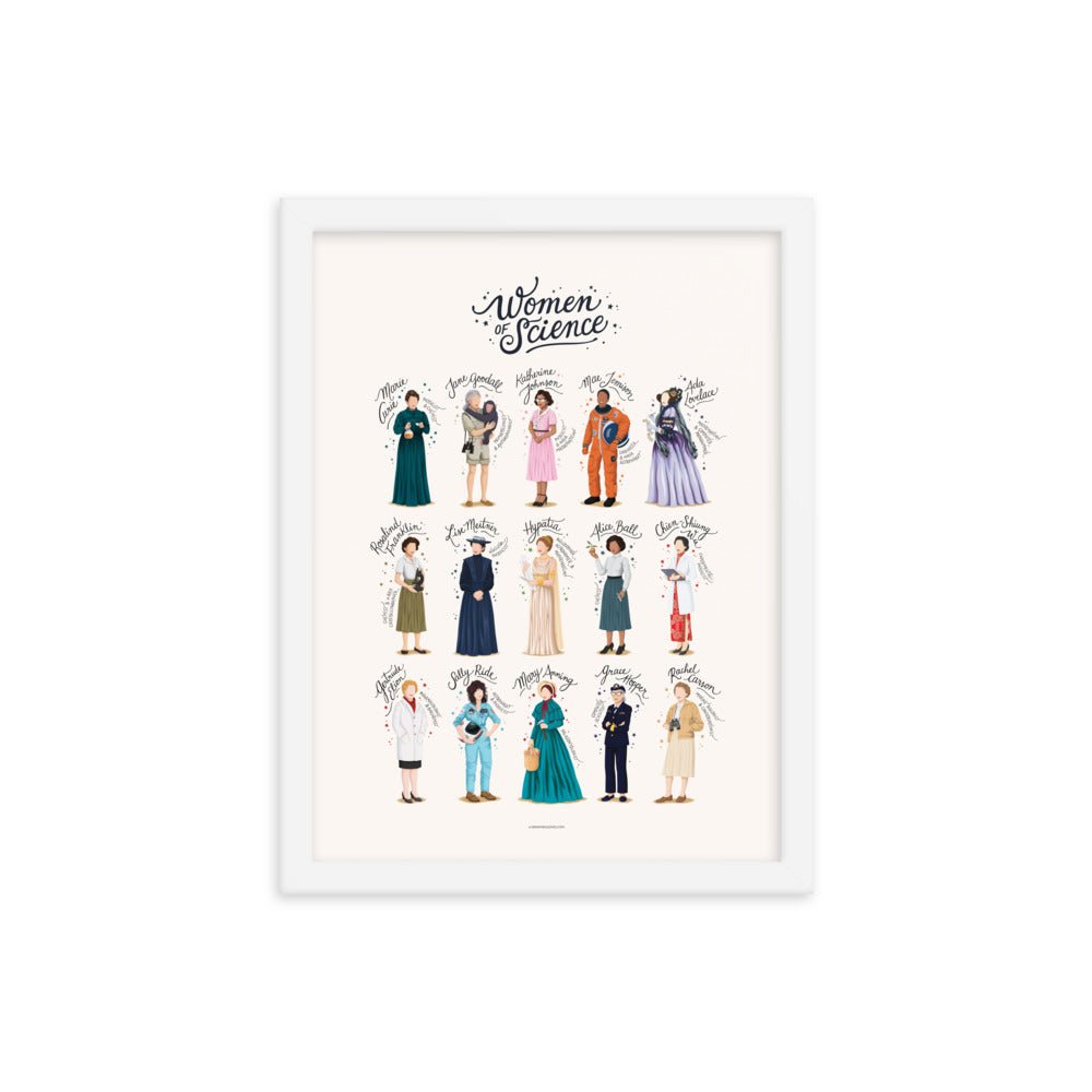 FRAMED Women of Science Print - Draw Me a Song