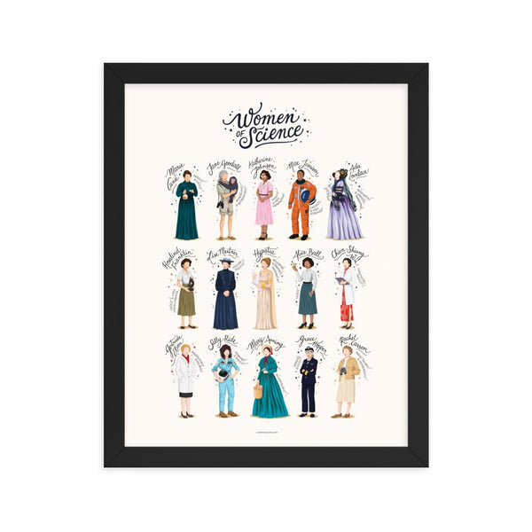 FRAMED Women of Science Print - Draw Me a Song