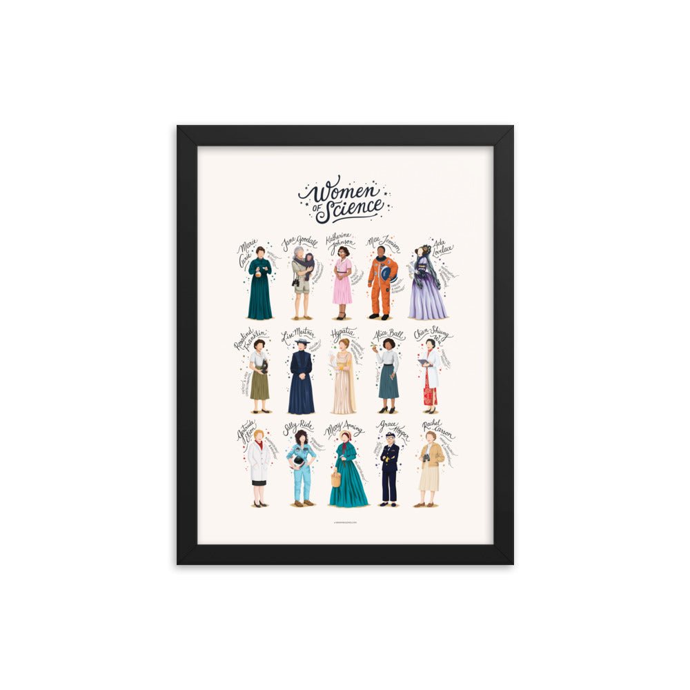 FRAMED Women of Science Print - Draw Me a Song