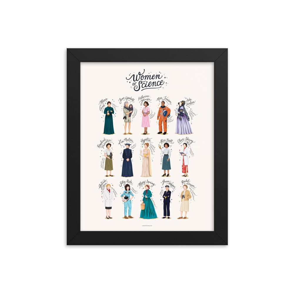 FRAMED Women of Science Print - Draw Me a Song