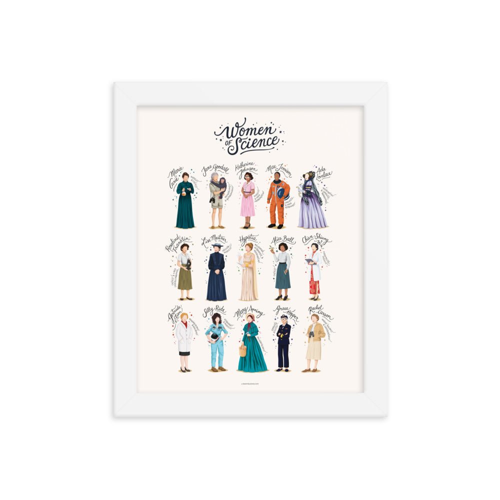 FRAMED Women of Science Print - Draw Me a Song