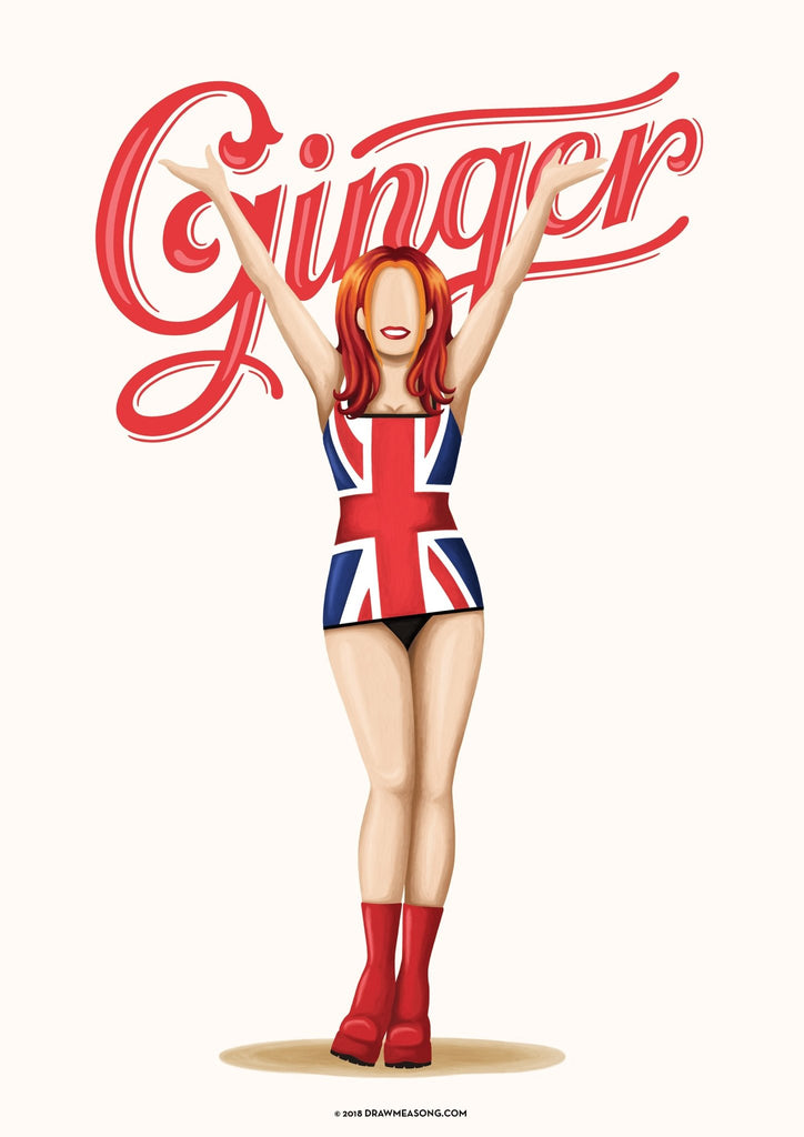 Ginger Spice Art Print - Draw Me a Song