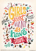 Girls Just Want To Have Fun Postcards - Draw Me a Song
