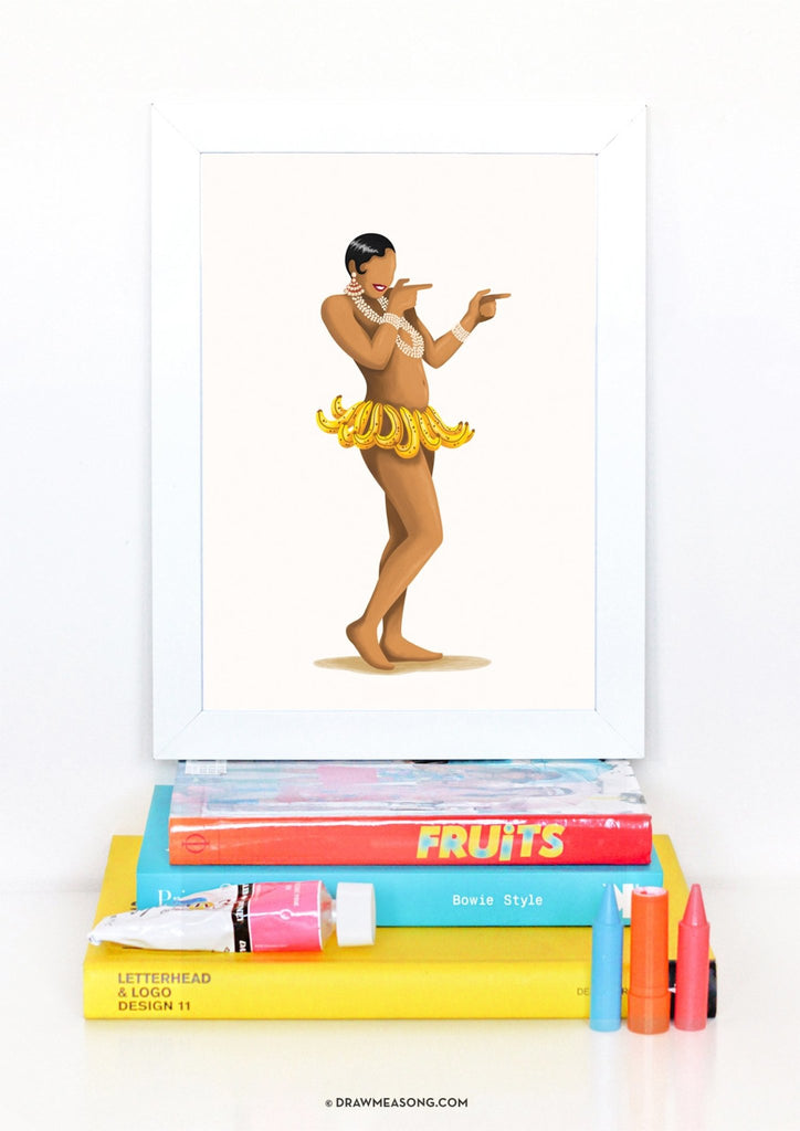 Josephine Baker Art Print - Draw Me a Song