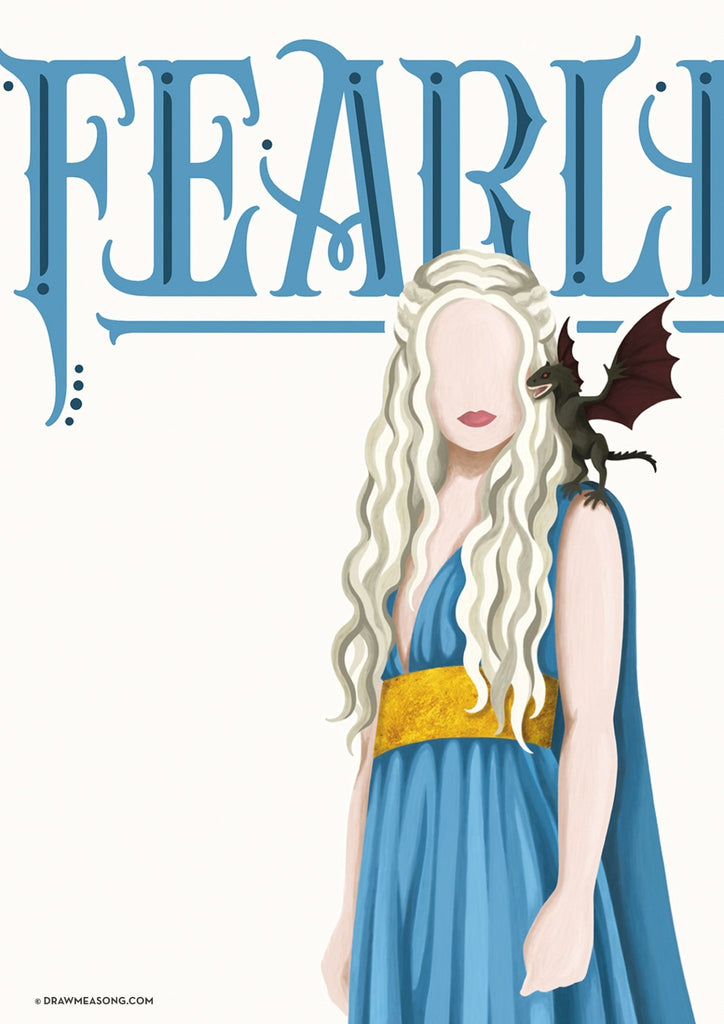 Khaleesi Art Print - Draw Me a Song